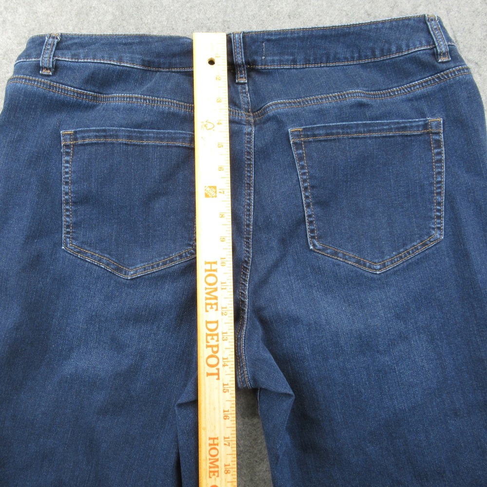 Lane Bryant 20R Dark Wash Stretch Denim‎ Mid Rise Skinny Jean Women's Plus Size - Picture 10 of 13